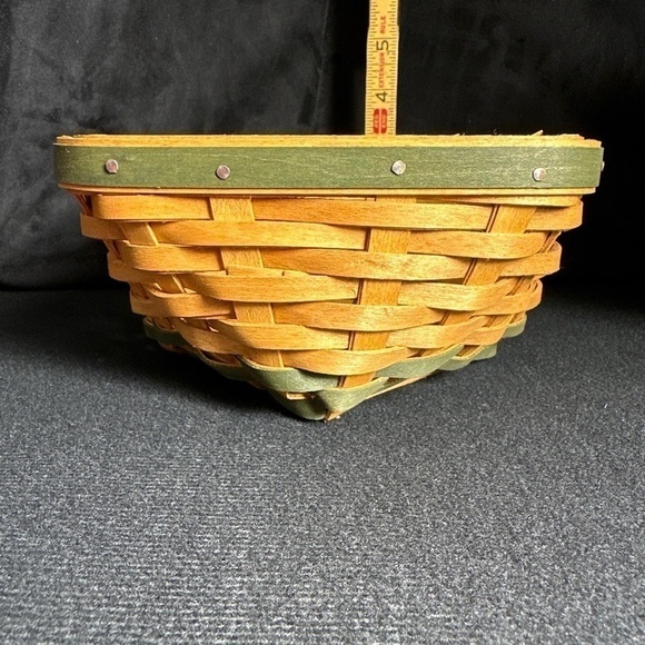 Longaberger St‎ Patricks lucky twist basket protector liner lid Shamrock knob - Picture 11 of 14